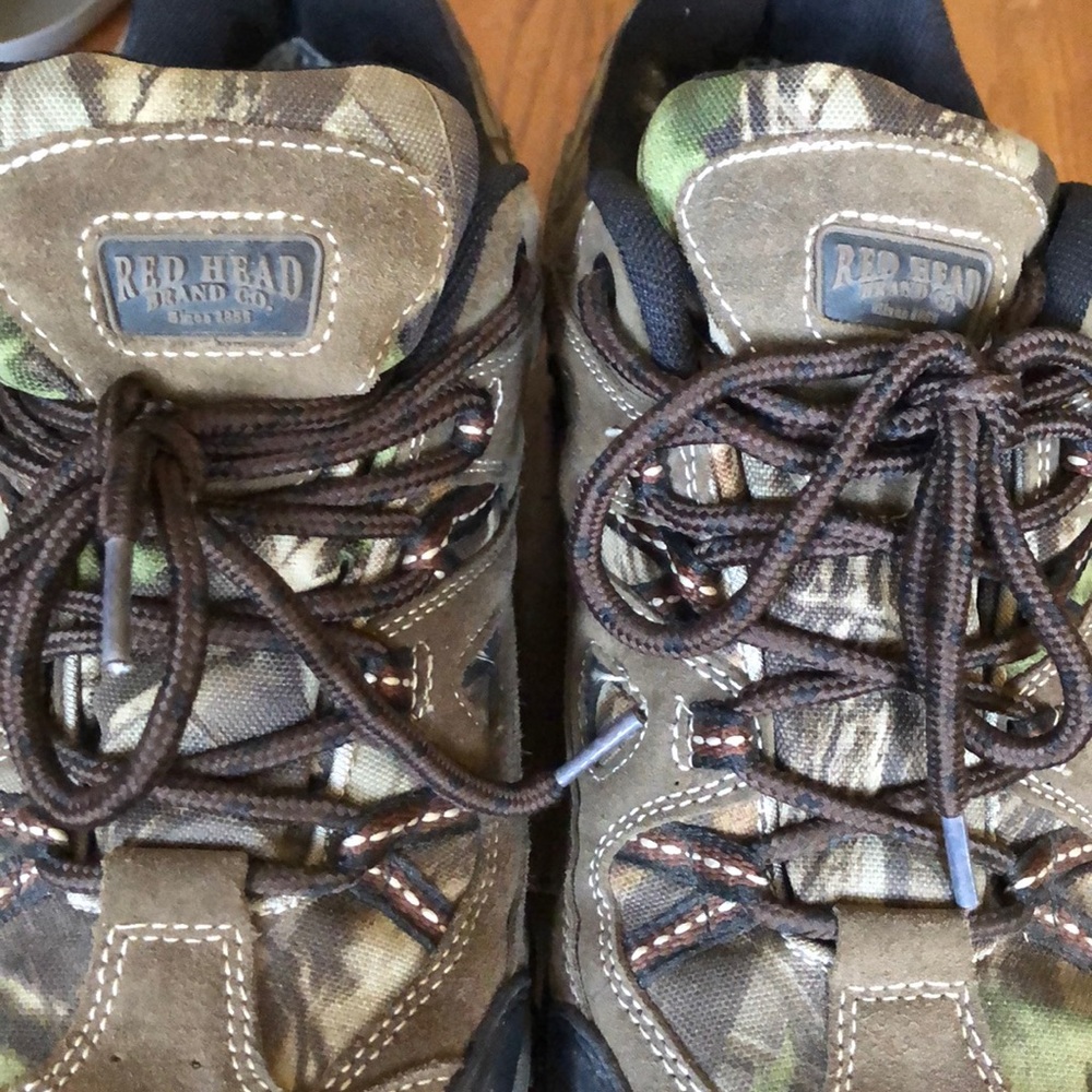 Red head camo shoes size 10.5 men’s